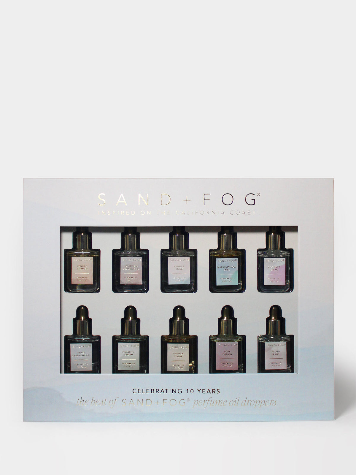 Alluring Ten Year Anniversary Perfume Oil Dropper Set