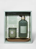 Elegant Eucalyptus Mint Hand Soap & Candle Set